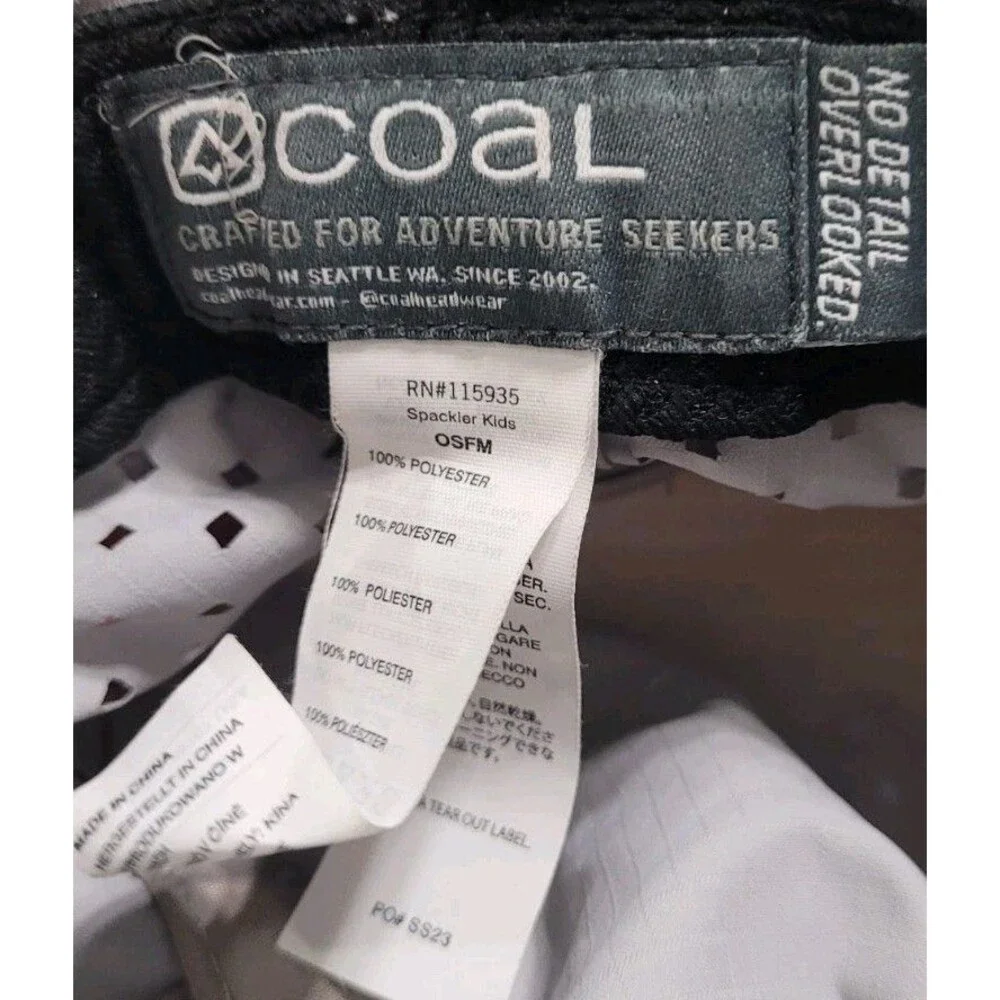 Coal The Spackler Kids – UPF Boonie Hat Light Gray Radi-Coal Patch Youth Size